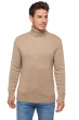 Cachemire Naturel pull homme col roule natural chichi natural brown 4xl